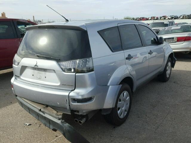 JA4MS31X67U003717 - 2007 MITSUBISHI OUTLANDER SILVER photo 4