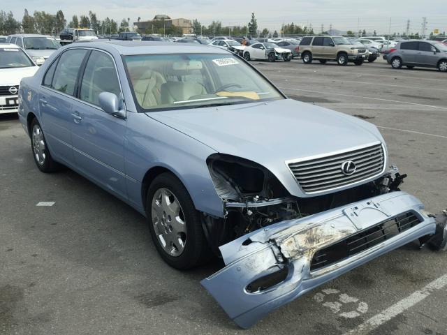 JTHBN30F020054514 - 2002 LEXUS LS 430 BLUE photo 1