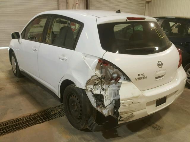 3N1BC13E39L355759 - 2009 NISSAN VERSA S WHITE photo 3