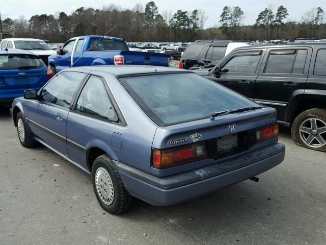 1HGCA5440HA082372 - 1987 HONDA ACCORD LXI BLUE photo 3