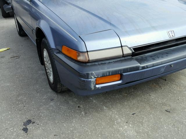 1HGCA5440HA082372 - 1987 HONDA ACCORD LXI BLUE photo 9