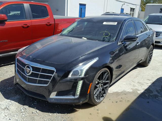 1G6AP5SX4E0117372 - 2014 CADILLAC CTS BLACK photo 2