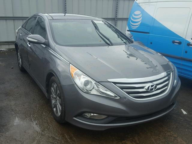 5NPEC4AC1EH843180 - 2014 HYUNDAI SONATA SE GRAY photo 1