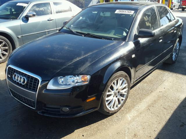 WAUAF78E78A159841 - 2008 AUDI A4 2.0T BLACK photo 2