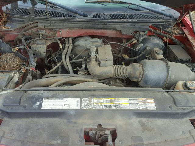2FTZF07291CA22991 - 2001 FORD F150 RED photo 7
