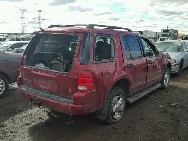 1FMZU73W84ZA51697 - 2004 FORD EXPLORER X RED photo 4