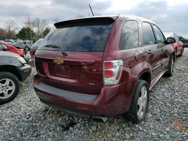 2CNDL037396200890 - 2009 CHEVROLET EQUINOX SP BURGUNDY photo 4