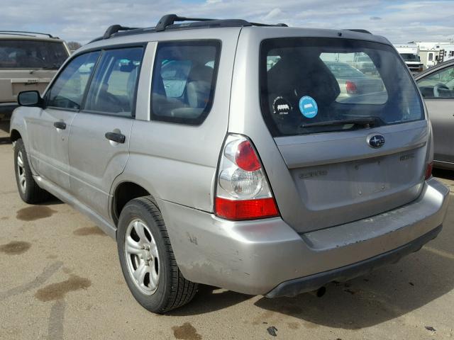 JF1SG63637H729392 - 2007 SUBARU FORESTER 2 SILVER photo 3