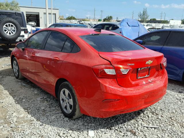 1G1BC5SM2H7230275 - 2017 CHEVROLET CRUZE LS RED photo 3