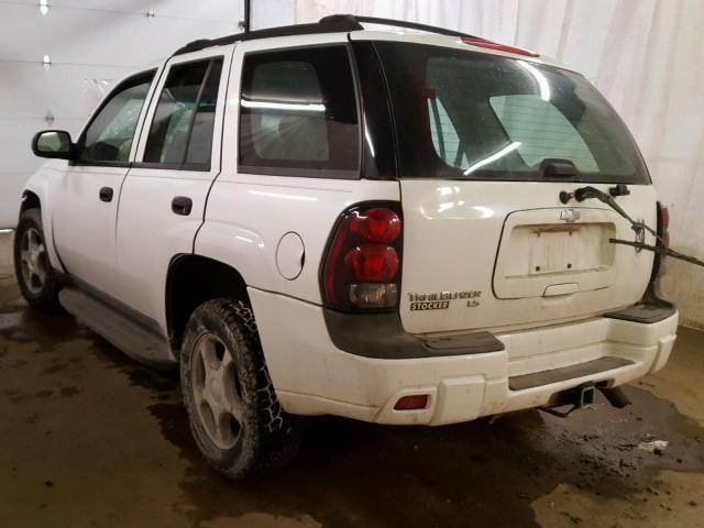 1GNDT13S362362274 - 2006 CHEVROLET TRAILBLAZE WHITE photo 3