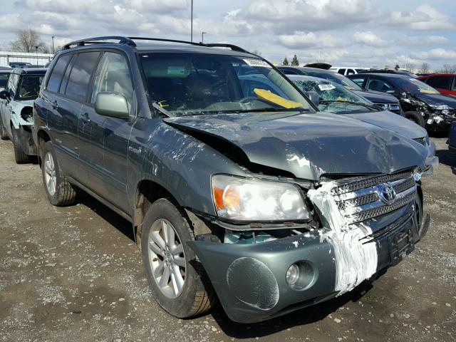 JTEEW21A270044837 - 2007 TOYOTA HIGHLANDER GREEN photo 1