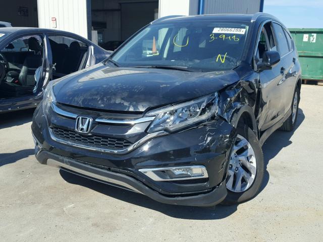 2HKRM3H76FH540009 - 2015 HONDA CR-V EXL BLACK photo 2