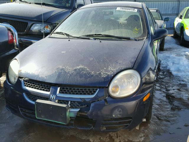 1B3ES56C25D250288 - 2005 DODGE NEON SXT BLUE photo 2