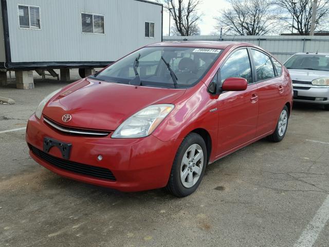 JTDKB20UX77631504 - 2007 TOYOTA PRIUS RED photo 2