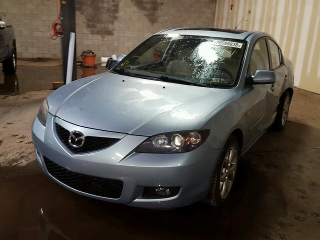 JM1BK32G581174487 - 2008 MAZDA 3 I BLUE photo 2