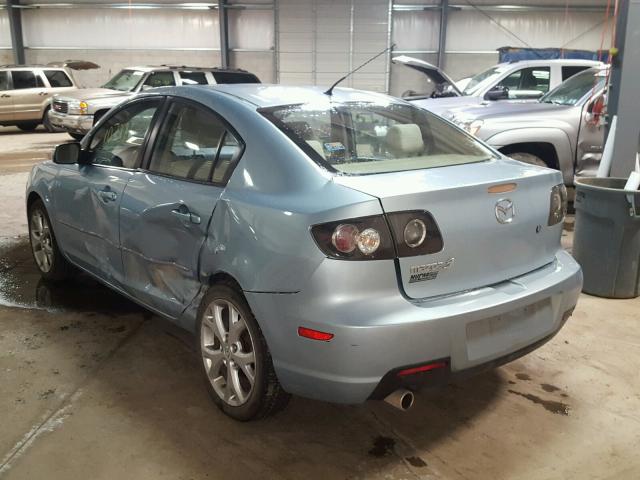 JM1BK32G581174487 - 2008 MAZDA 3 I BLUE photo 3