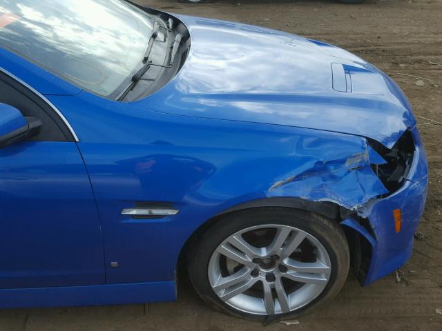 6G2ER57799L215598 - 2009 PONTIAC G8 BLUE photo 9