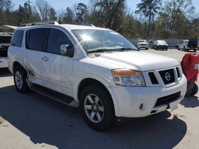 5N1AA0ND5BN614332 - 2011 NISSAN ARMADA SV WHITE photo 1