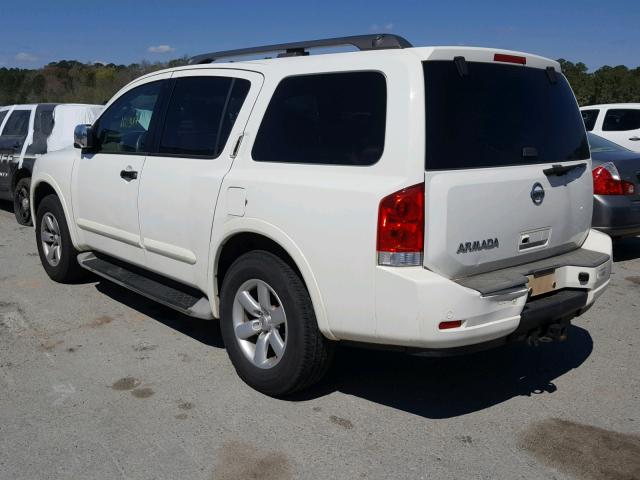 5N1AA0ND5BN614332 - 2011 NISSAN ARMADA SV WHITE photo 3