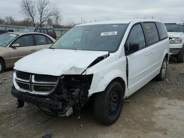 2C4RDGBG2GR367934 - 2016 DODGE GRAND CARA WHITE photo 2