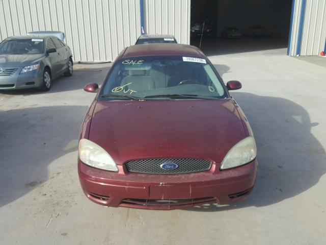 1FAFP56U75A272856 - 2005 FORD TAURUS SEL BURGUNDY photo 9