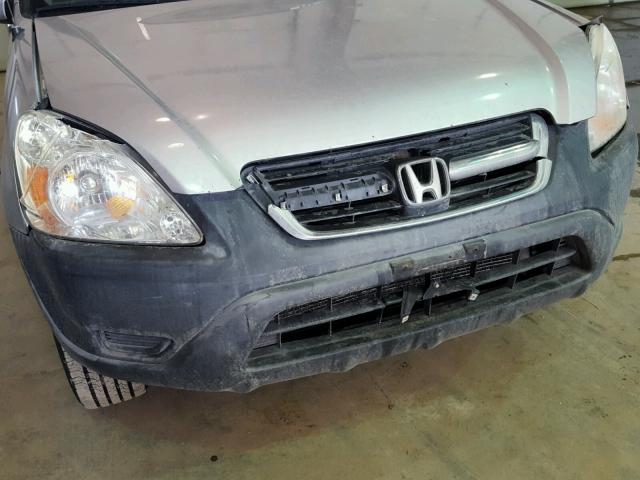 JHLRD78814C058446 - 2004 HONDA CR-V EX SILVER photo 9