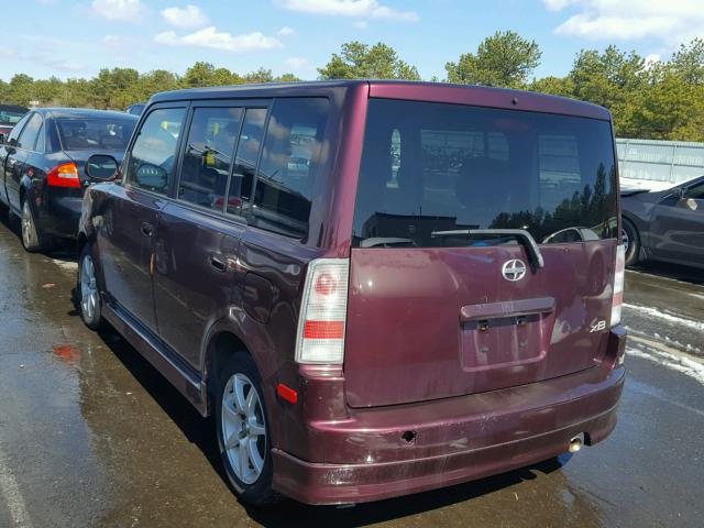 JTLKT324250200391 - 2005 SCION XB MAROON photo 3