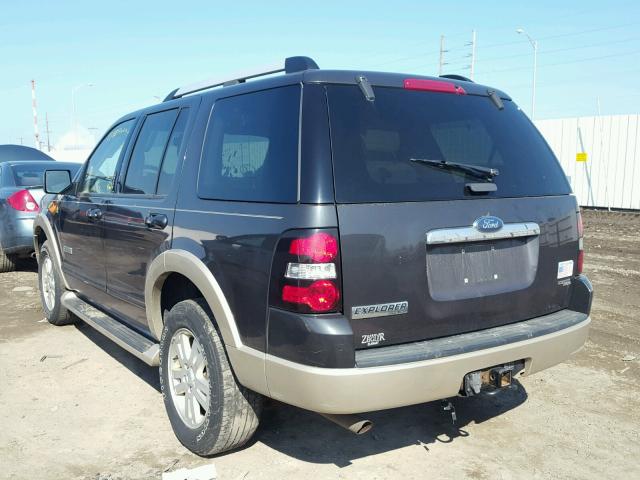 1FMEU74E27UA93403 - 2007 FORD EXPLORER E BLACK photo 3