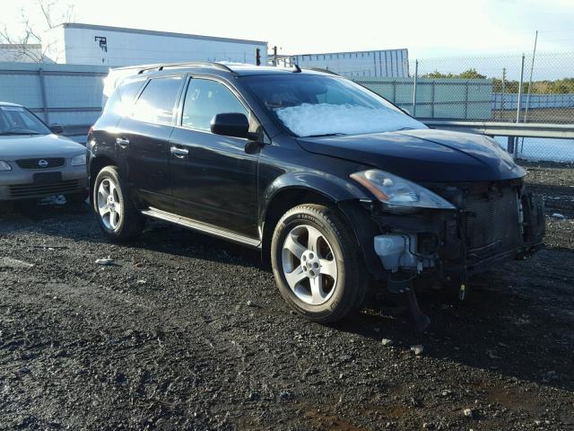 JN8AZ08W04W305024 - 2004 NISSAN MURANO SL BLACK photo 1