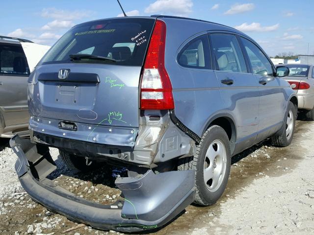 JHLRE38398C035142 - 2008 HONDA CR-V LX BLUE photo 4