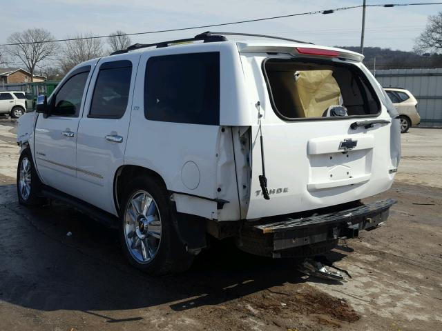 1GNFK33249R143486 - 2009 CHEVROLET TAHOE K150 WHITE photo 3