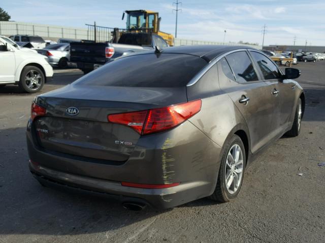 5XXGM4A7XCG080139 - 2012 KIA OPTIMA LX BROWN photo 4