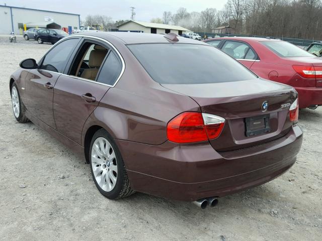 WBAVB33536KS33101 - 2006 BMW 330 I BURGUNDY photo 3