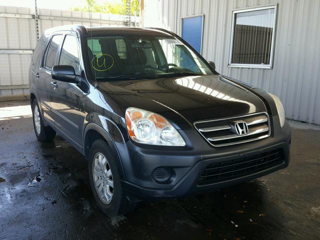 SHSRD78885U335961 - 2005 HONDA CR-V EX BLACK photo 1