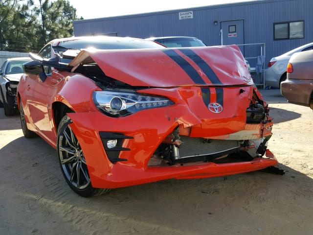 JF1ZNAA10H8708578 - 2017 TOYOTA 86 BASE ORANGE photo 1