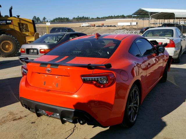 JF1ZNAA10H8708578 - 2017 TOYOTA 86 BASE ORANGE photo 4