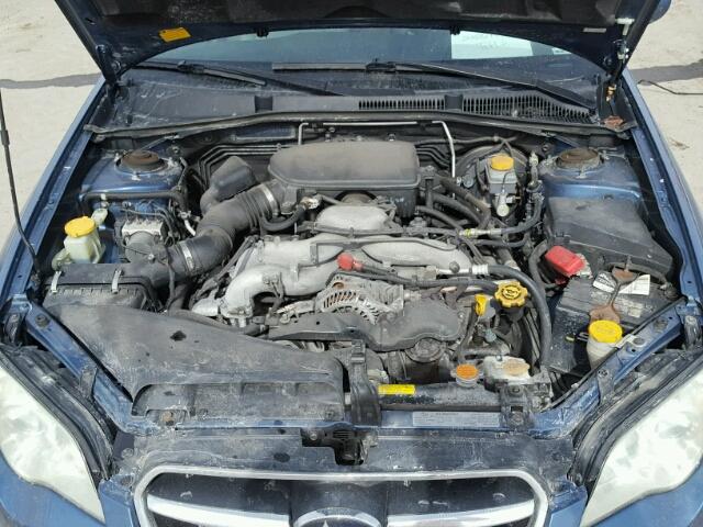 4S3BL616287208423 - 2008 SUBARU LEGACY 2.5 BLUE photo 7