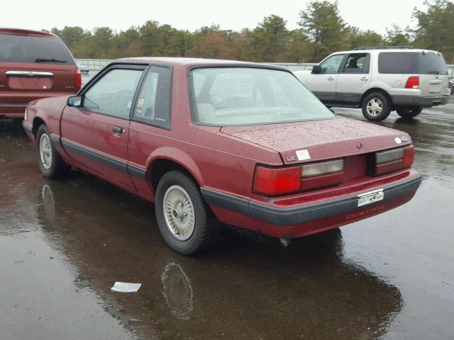 1FACP40A6LF147102 - 1990 FORD MUSTANG LX RED photo 3