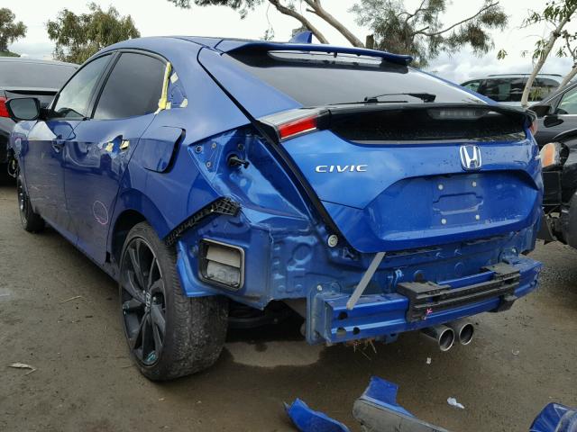 SHHFK7H44HU407318 - 2017 HONDA CIVIC SPOR BLUE photo 3
