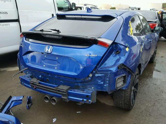 SHHFK7H44HU407318 - 2017 HONDA CIVIC SPOR BLUE photo 4