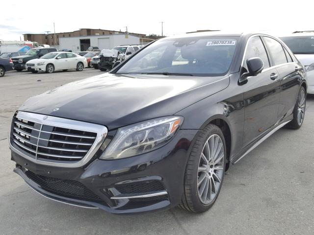 WDDUG8CBXFA130157 - 2015 MERCEDES-BENZ S 550 BLACK photo 2