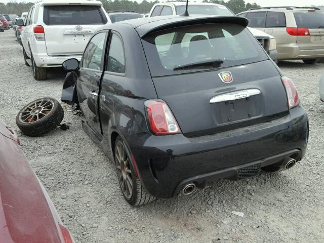 3C3CFFFH4HT699924 - 2017 FIAT 500 ABARTH BLACK photo 3