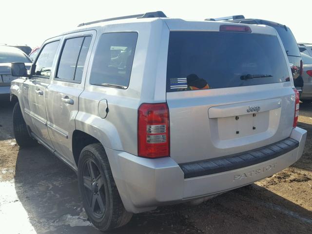 1J4NT1GA2AD620807 - 2010 JEEP PATRIOT SP SILVER photo 3