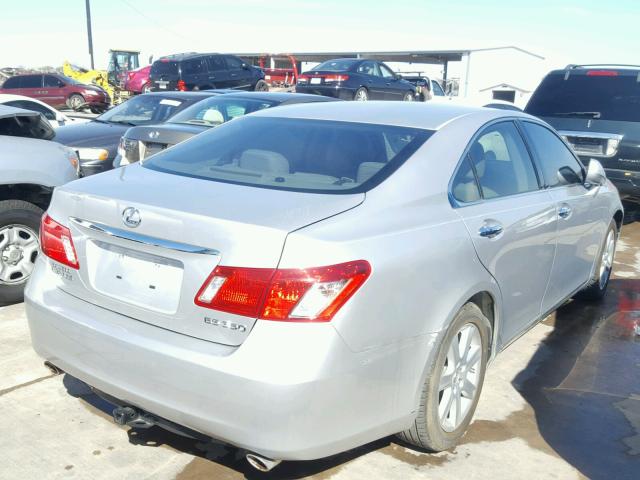 JTHBJ46G472038443 - 2007 LEXUS ES 350 SILVER photo 4