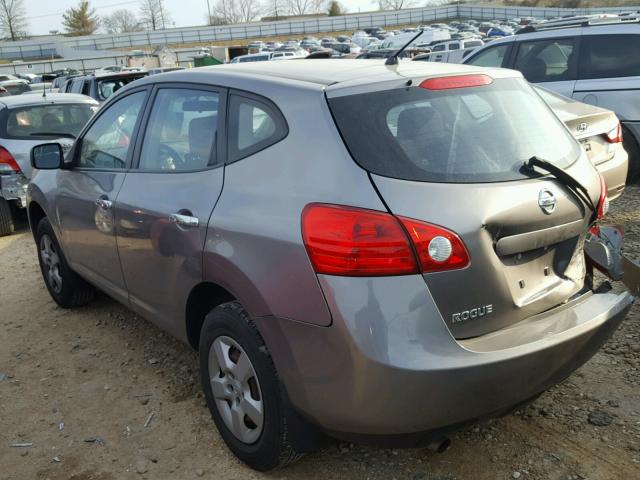 JN8AS5MVXAW604840 - 2010 NISSAN ROGUE S BROWN photo 3