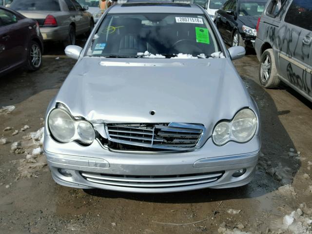 WDBRF92H07F885321 - 2007 MERCEDES-BENZ C 280 4MAT SILVER photo 7