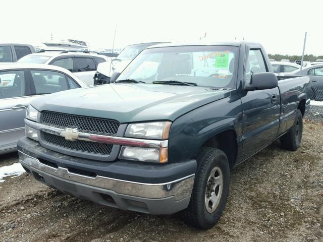 1GCEK14V54E116976 - 2004 CHEVROLET SILVERADO GREEN photo 2