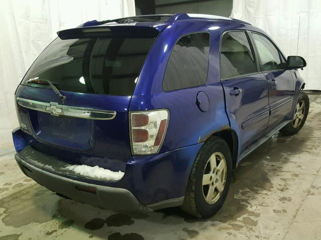 2CNDL63F956039238 - 2005 CHEVROLET EQUINOX LT BLUE photo 4