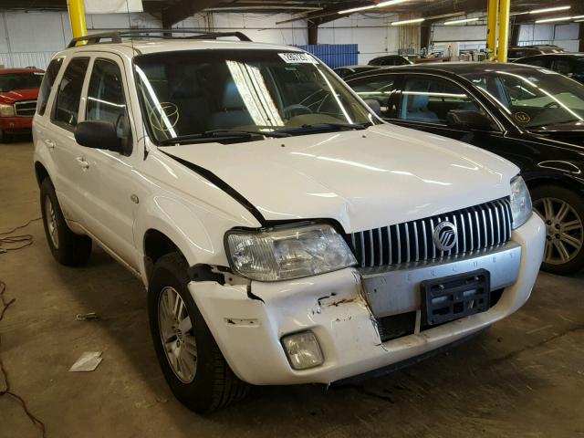 4M2CU57196KJ09819 - 2006 MERCURY MARINER WHITE photo 1