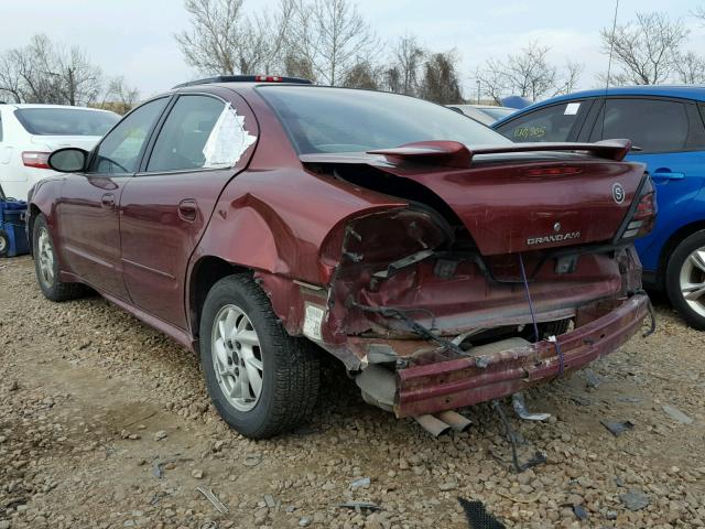 1G2NF52E13C175164 - 2003 PONTIAC GRAND AM S Tünd qırmızı foto 3